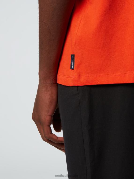 мајица са принтом на грудима светло наранџаста одећу мушкарци PDV4J164 North Sails