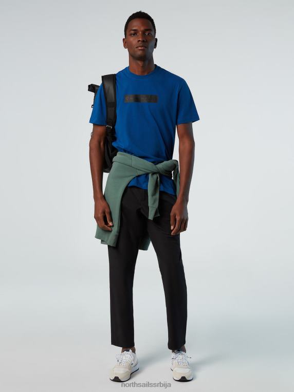 мајица са рефлектујућим логом океанско плаво одећу мушкарци PDV4J167 North Sails