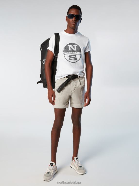 мајица са рефлектујућим логом бео одећу мушкарци PDV4J168 North Sails