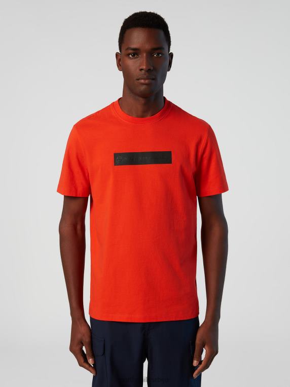 мајица са рефлектујућим логом светло наранџаста одећу мушкарци PDV4J169 North Sails