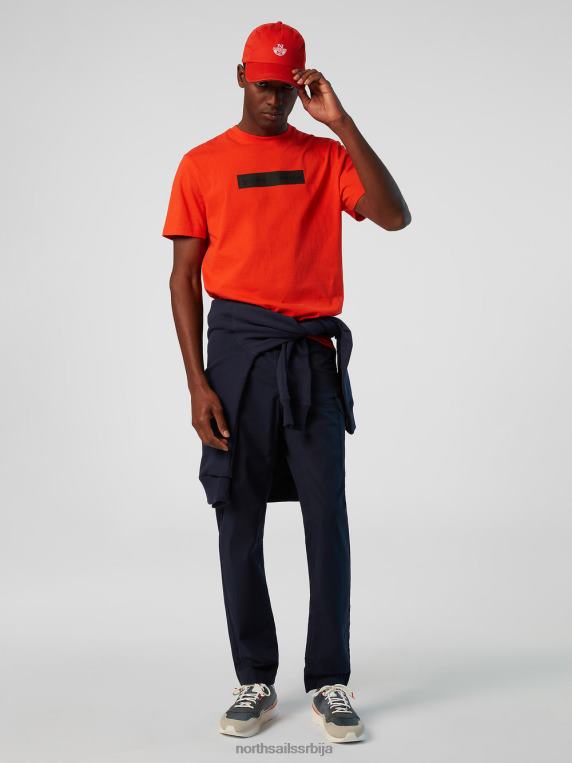 мајица са рефлектујућим логом светло наранџаста одећу мушкарци PDV4J169 North Sails