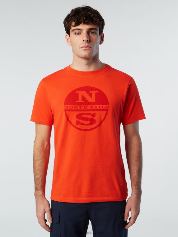 мајица са макси логом штампе светло наранџаста одећу мушкарци PDV4J175 North Sails