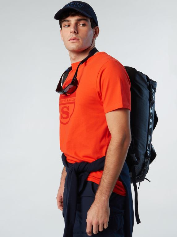 мајица са макси логом штампе светло наранџаста одећу мушкарци PDV4J175 North Sails