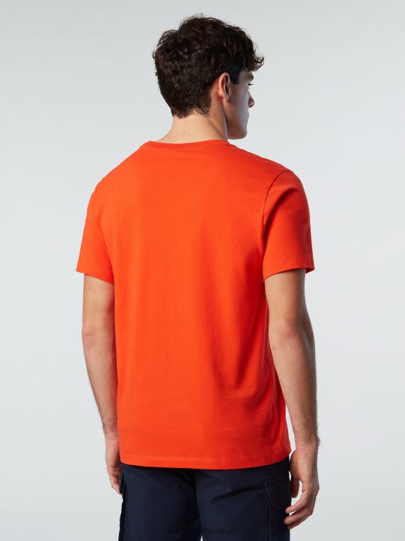 мајица са макси логом штампе светло наранџаста одећу мушкарци PDV4J175 North Sails