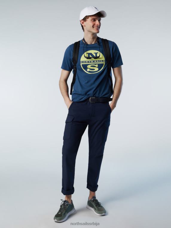 мајица са макси логом штампе тамни тексас одећу мушкарци PDV4J176 North Sails