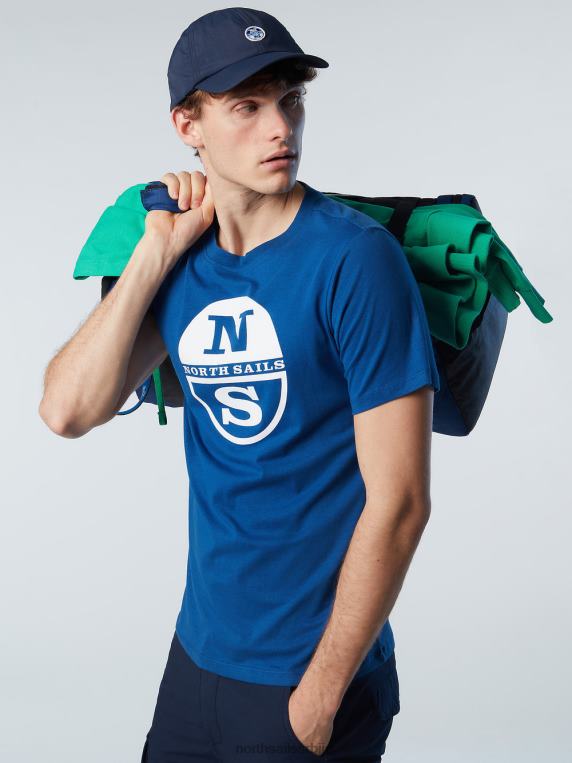 мајица са макси логом штампе океанско плаво одећу мушкарци PDV4J177 North Sails