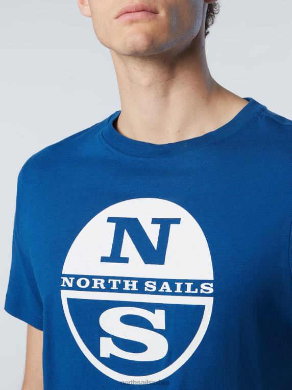 мајица са макси логом штампе океанско плаво одећу мушкарци PDV4J177 North Sails
