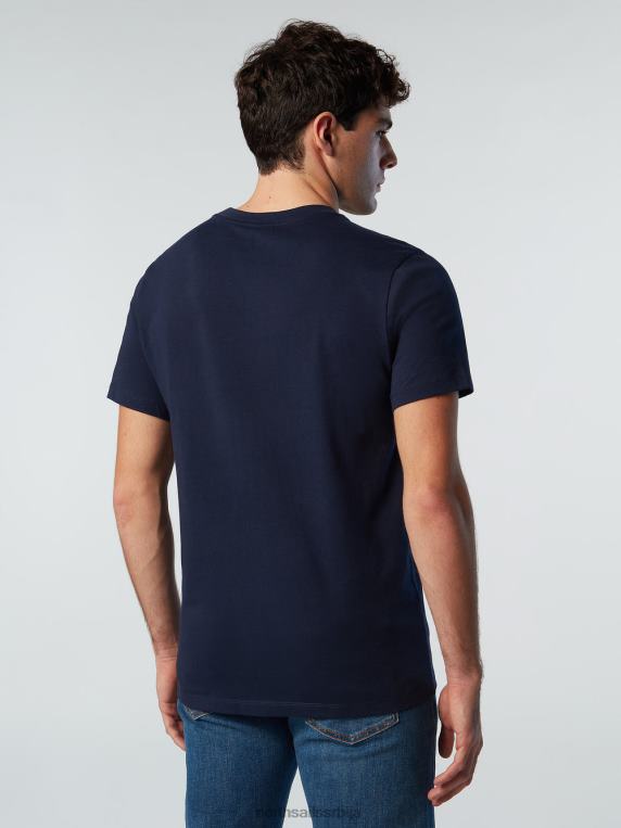 мајица са макси логом штампе Морнарско плаво одећу мушкарци PDV4J178 North Sails