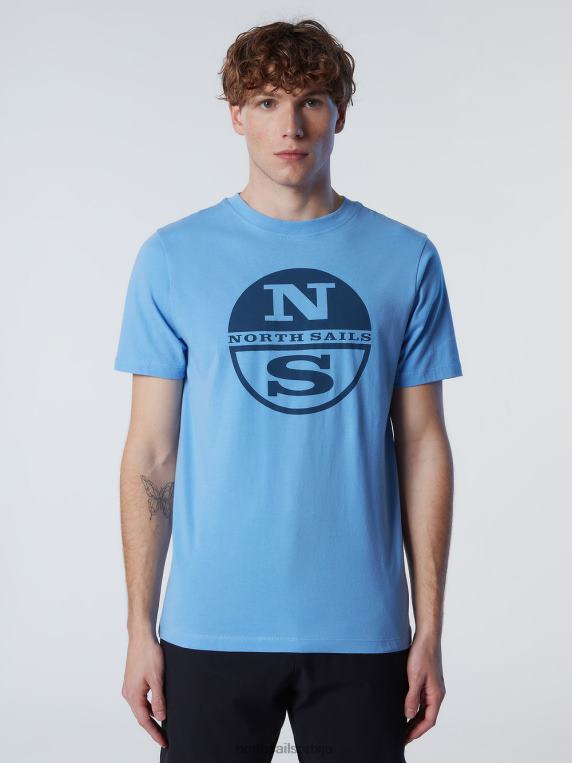 мајица са макси логом штампе различка плава одећу мушкарци PDV4J179 North Sails