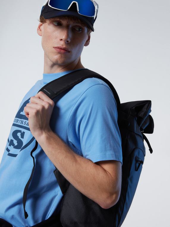 мајица са макси логом штампе различка плава одећу мушкарци PDV4J179 North Sails