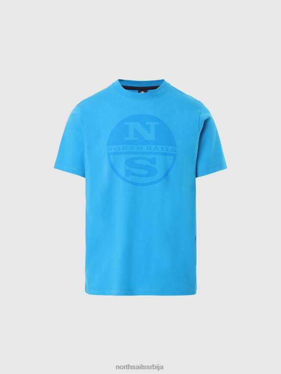 мајица са макси логом штампе тиркизно одећу мушкарци PDV4J180 North Sails