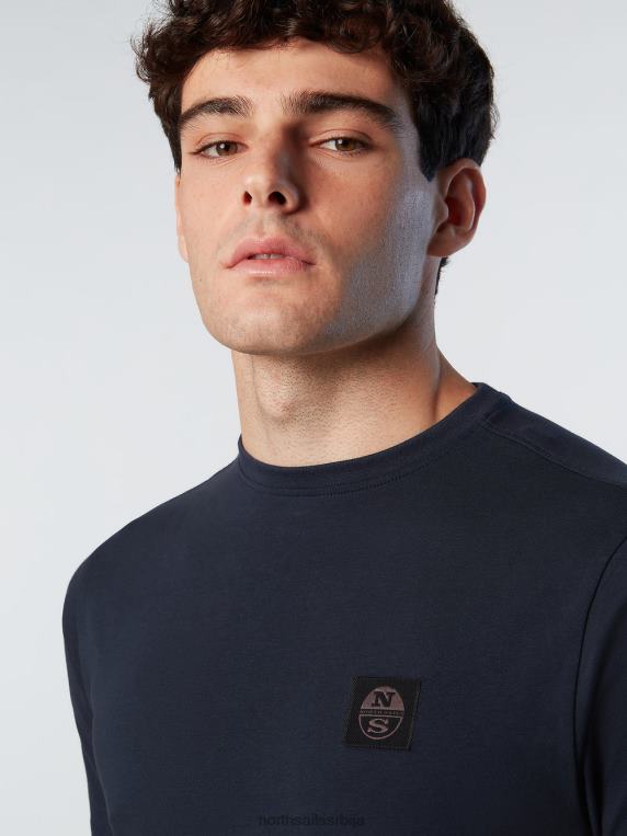 мајица од органског памука Морнарско плаво одећу мушкарци PDV4J187 North Sails