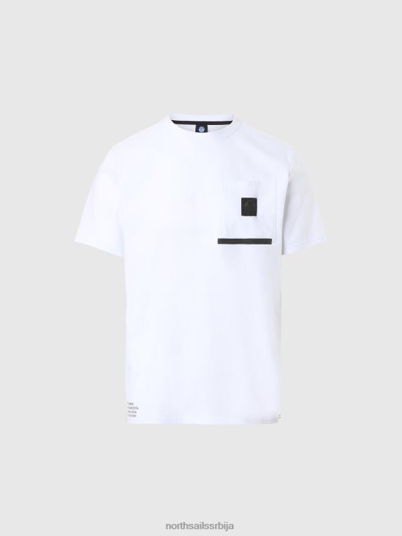 мајица са џепом на грудима бео одећу мушкарци PDV4J190 North Sails