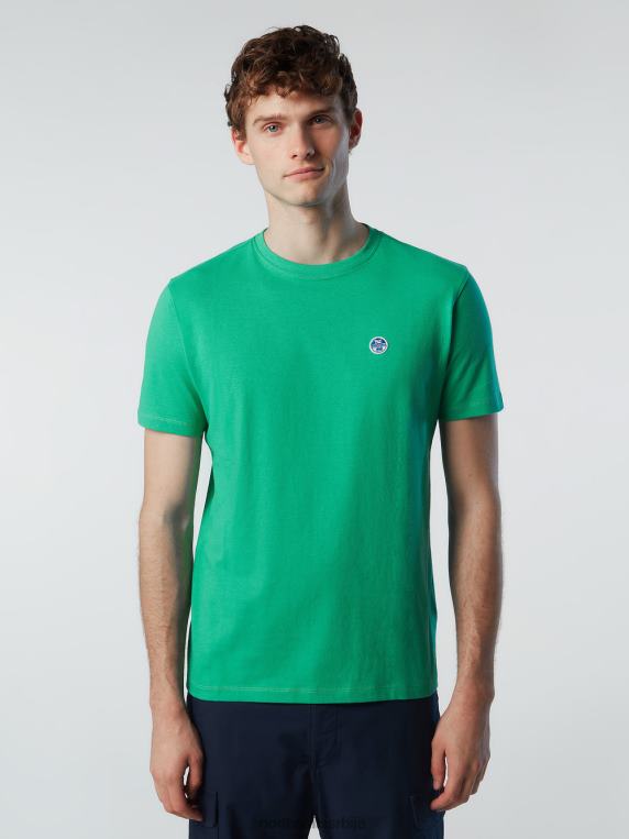 мајица са фластером башта зелена одећу мушкарци PDV4J195 North Sails