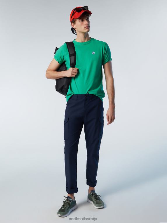 мајица са фластером башта зелена одећу мушкарци PDV4J195 North Sails