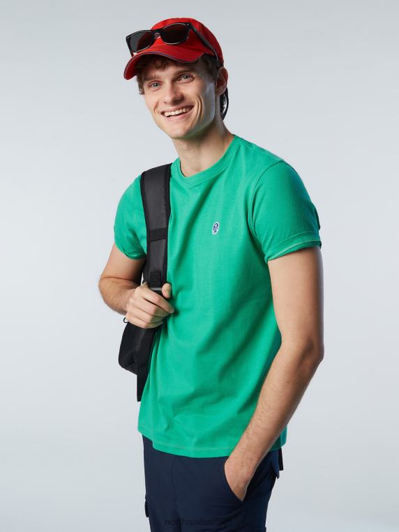 мајица са фластером башта зелена одећу мушкарци PDV4J195 North Sails