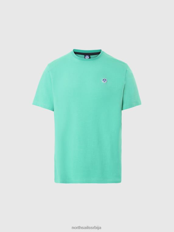 мајица са фластером башта зелена одећу мушкарци PDV4J195 North Sails