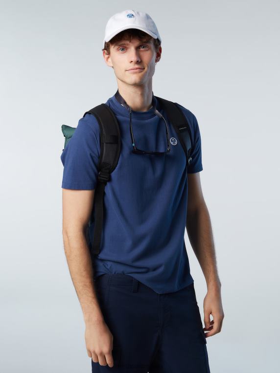 мајица са фластером тамни тексас одећу мушкарци PDV4J197 North Sails