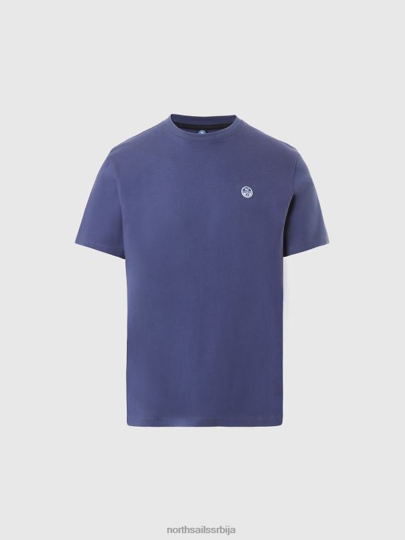 мајица са фластером океанско плаво одећу мушкарци PDV4J198 North Sails