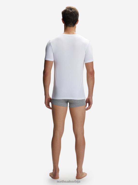 бамбусова мајица са округлим изрезом бео одећу мушкарци PDV4J482 North Sails