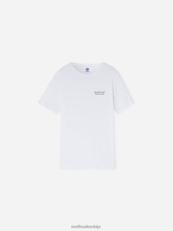 бамбусова мајица са округлим изрезом бео одећу мушкарци PDV4J482 North Sails