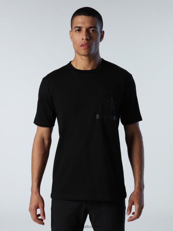 мајица од органског дреса к масерати црн одећу мушкарци PDV4J714 North Sails