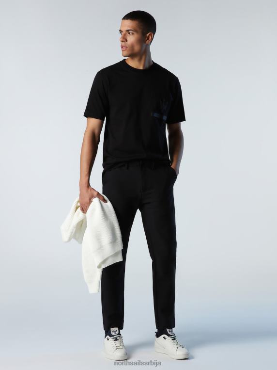 мајица од органског дреса к масерати црн одећу мушкарци PDV4J714 North Sails