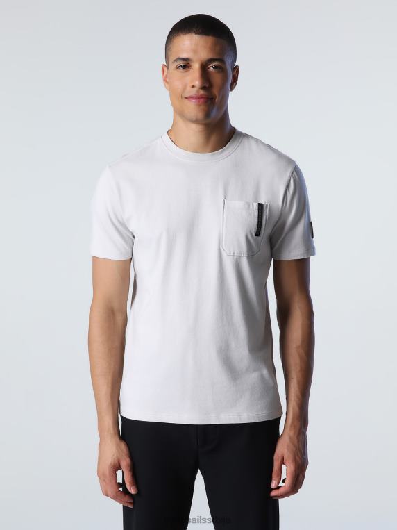 мајица са џепом на грудима сивољубичаста одећу мушкарци PDV4J812 North Sails