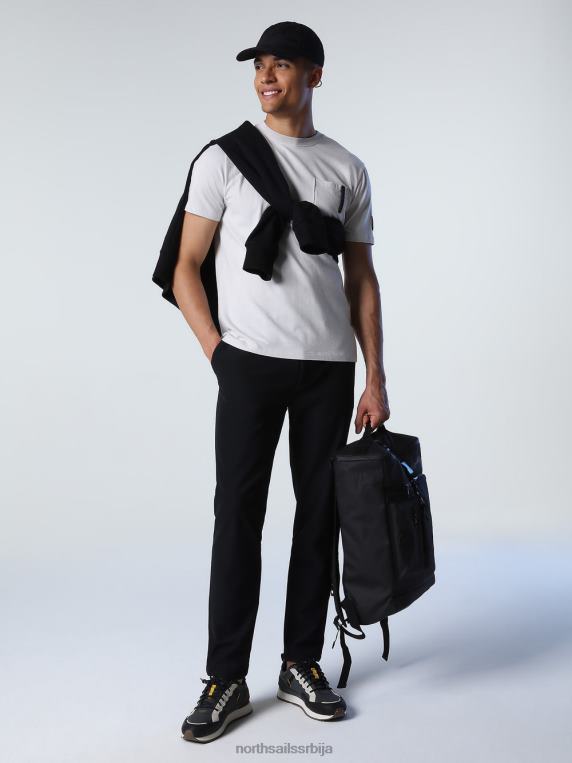 мајица са џепом на грудима сивољубичаста одећу мушкарци PDV4J812 North Sails