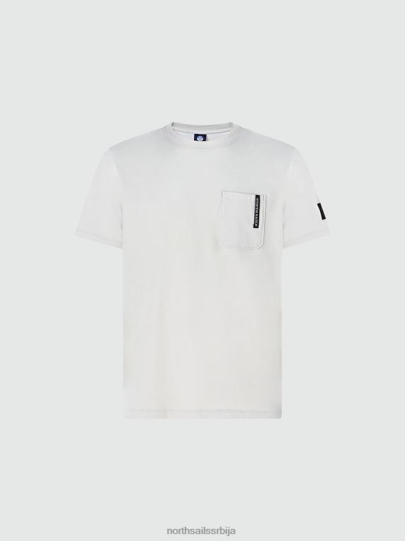 мајица са џепом на грудима сивољубичаста одећу мушкарци PDV4J812 North Sails