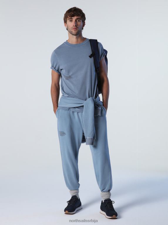 мајица са минералном бојом цхина блуе одећу мушкарци PDV4J920 North Sails