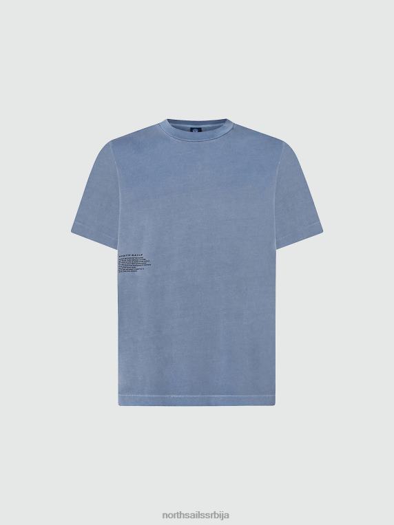 мајица са минералном бојом цхина блуе одећу мушкарци PDV4J920 North Sails