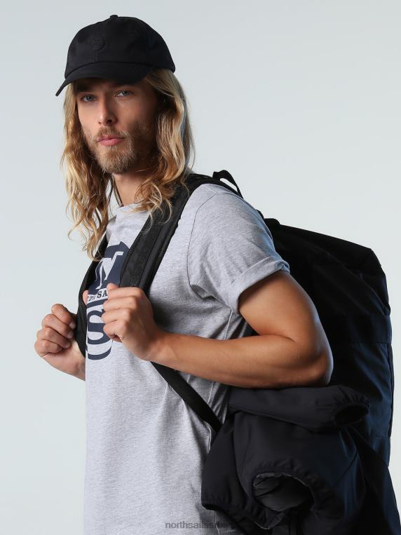 мајица са макси логом средње сиви меланж одећу мушкарци PDV4J928 North Sails