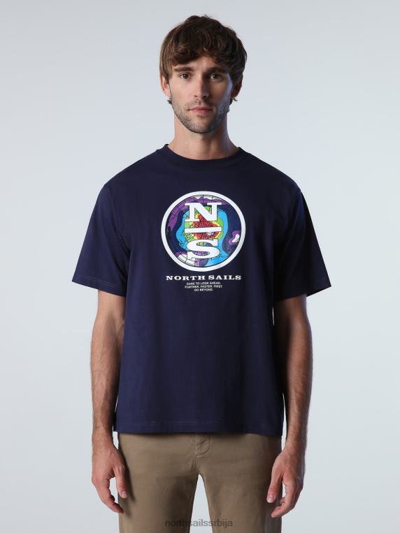 мајица са графичким принтом Морнарско плаво одећу мушкарци PDV4J994 North Sails
