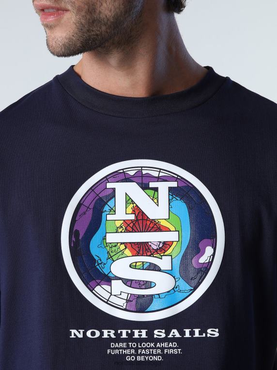 мајица са графичким принтом Морнарско плаво одећу мушкарци PDV4J994 North Sails