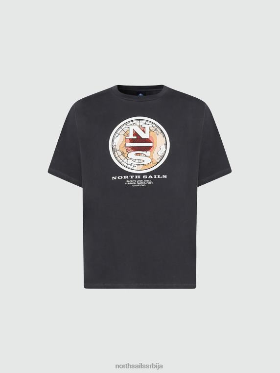 мајица са графичким принтом асфалт одећу мушкарци PDV4J995 North Sails