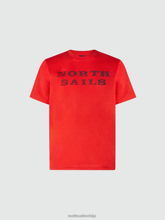 мајица са натписом црвена одећу мушкарци PDV4J996 North Sails