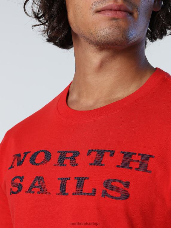 мајица са натписом црвена одећу мушкарци PDV4J996 North Sails