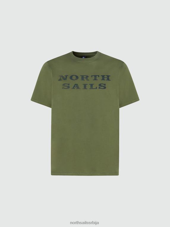 мајица са натписом бронзано зелена одећу мушкарци PDV4J997 North Sails
