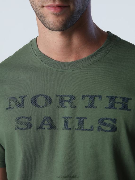 мајица са натписом бронзано зелена одећу мушкарци PDV4J997 North Sails