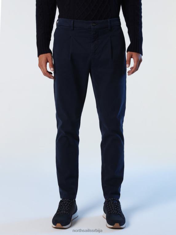 панталоне од органског памука Морнарско плаво одећу мушкарци PDV4J1021 North Sails