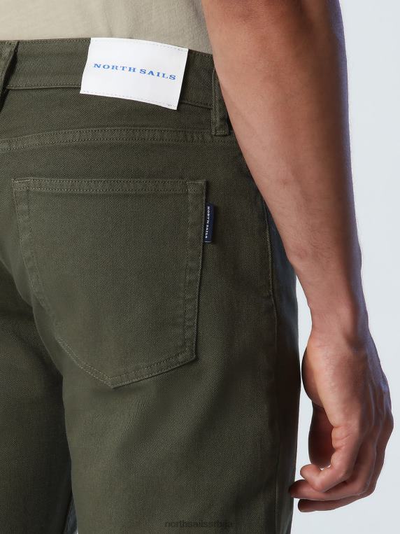 органске тексас фармерке бршљан зелен одећу мушкарци PDV4J1061 North Sails