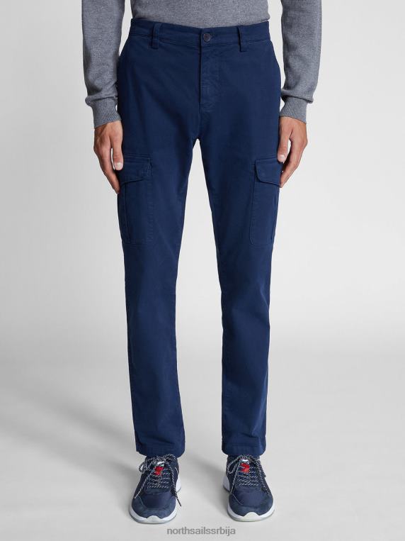 растезљиве панталоне од габардина Морнарско плаво одећу мушкарци PDV4J1344 North Sails