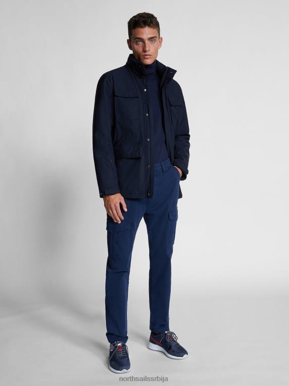 растезљиве панталоне од габардина Морнарско плаво одећу мушкарци PDV4J1344 North Sails