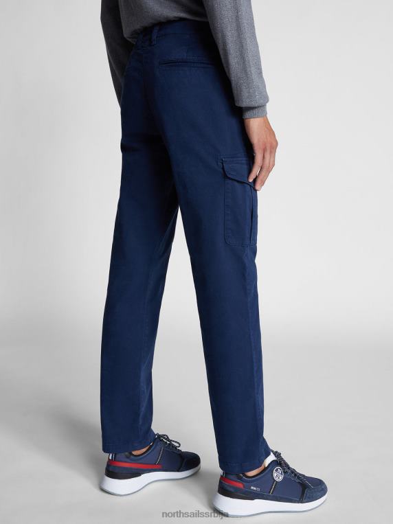 растезљиве панталоне од габардина Морнарско плаво одећу мушкарци PDV4J1344 North Sails