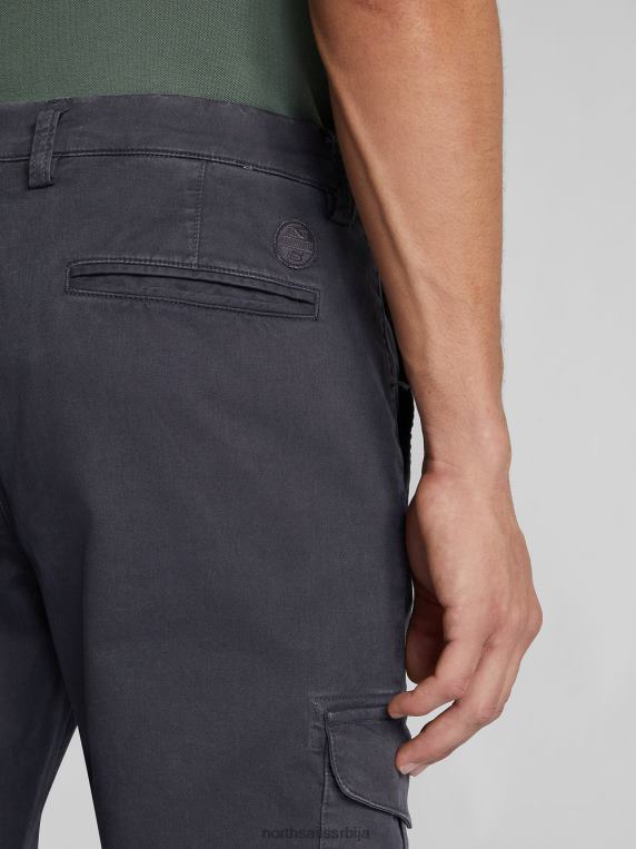растезљиве панталоне од габардина асфалт одећу мушкарци PDV4J1345 North Sails