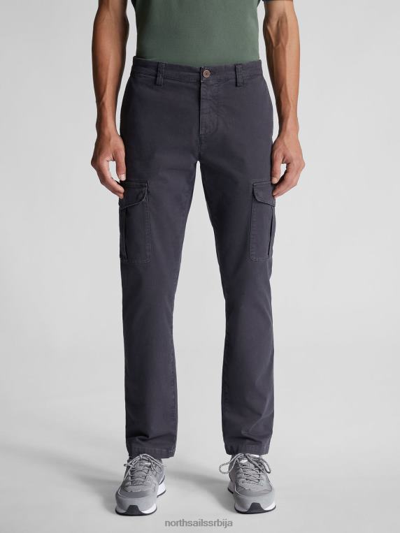растезљиве панталоне од габардина асфалт одећу мушкарци PDV4J1345 North Sails