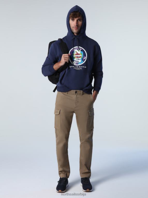 габардин карго панталоне зимски каки одећу мушкарци PDV4J742 North Sails