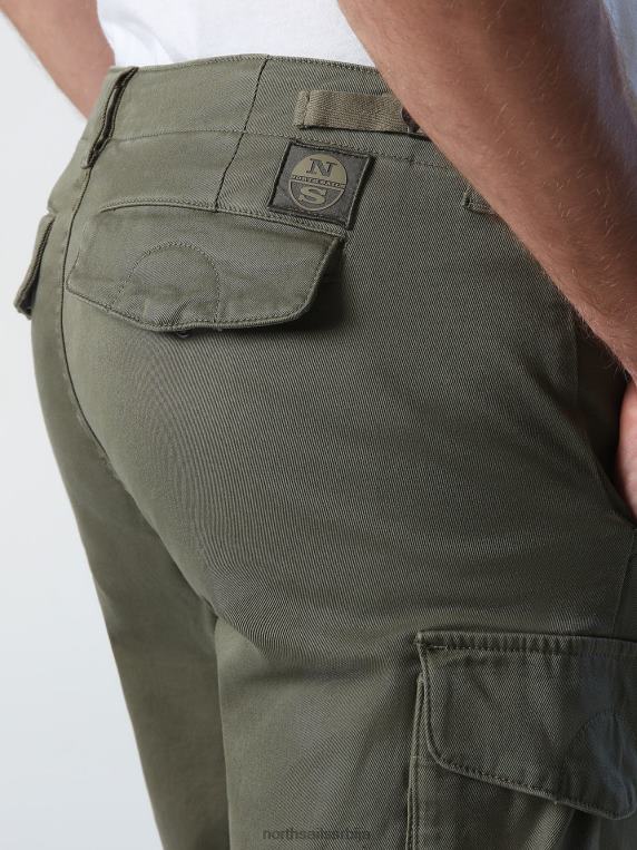 габардин карго панталоне бршљан зелен одећу мушкарци PDV4J743 North Sails