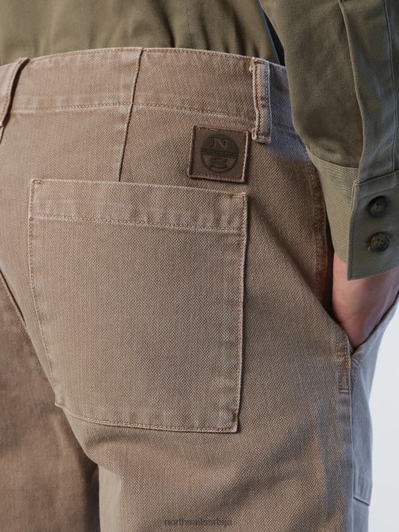 панталоне од рециклираног памука зимски каки одећу мушкарци PDV4J832 North Sails